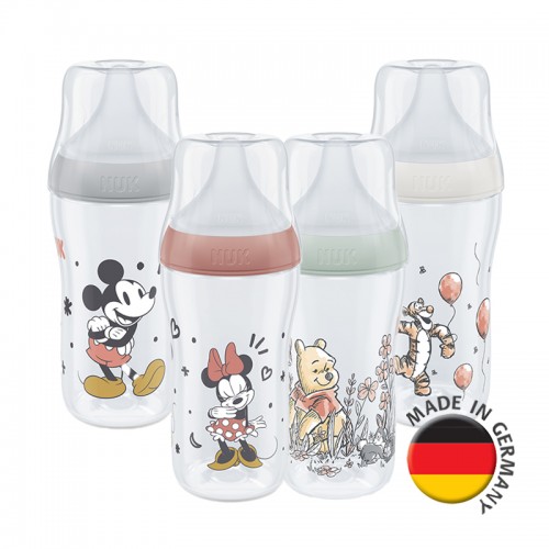 NUK Perfect Match Temperature Control Bottle with Soft Silicone Teat 260ml | Feeding Bottle | Made in Germany